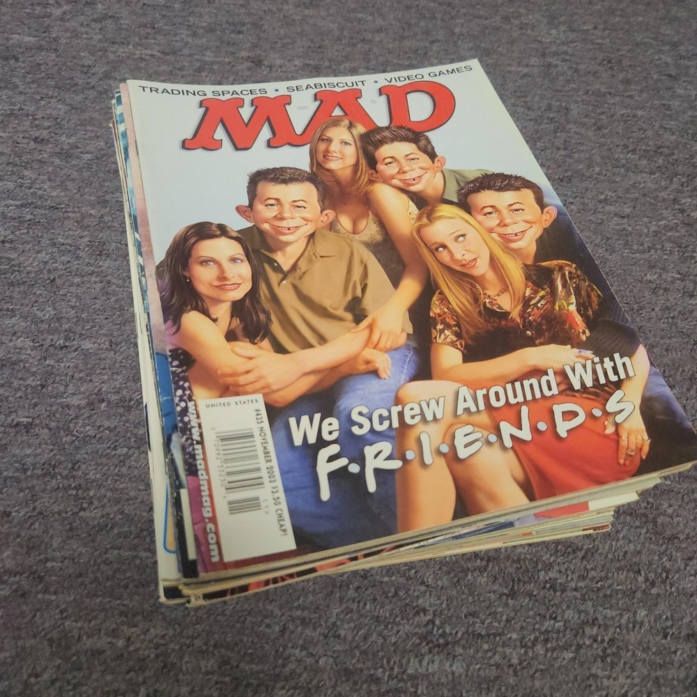 MAD Magazine Lot of 20 Issues 1999-2004 X-Men Friends Eminem Pokemon GTA 90s